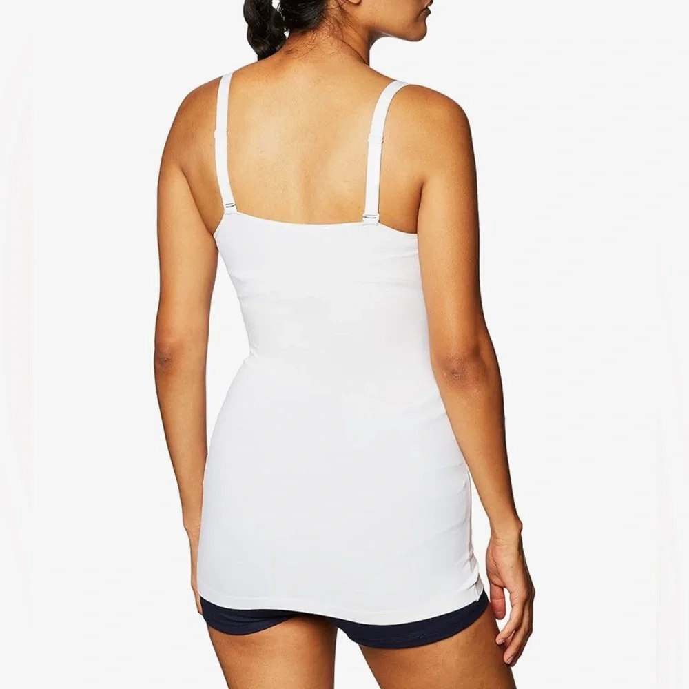 Maidenform Cover Your Bases Camisole Shapewear Top Cool Comfort White Size 2XL
